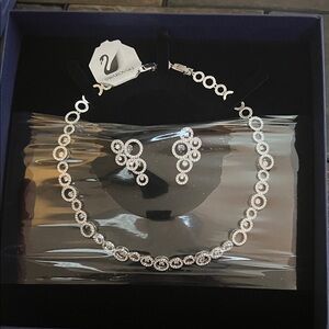 NWT-Swarovski Crystal Necklace and Earring Set